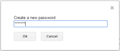 Create New password