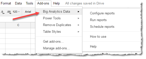 Install Google Sheet Addons