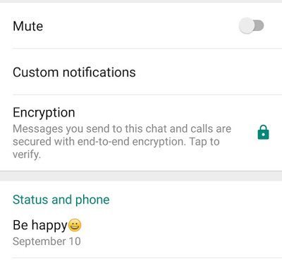 Whatsapp-Settings