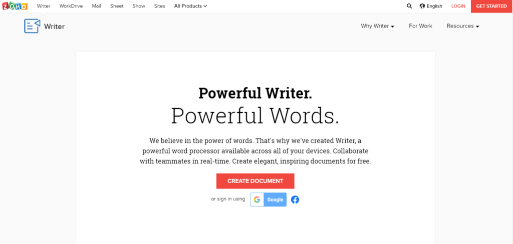 Zoho Writer