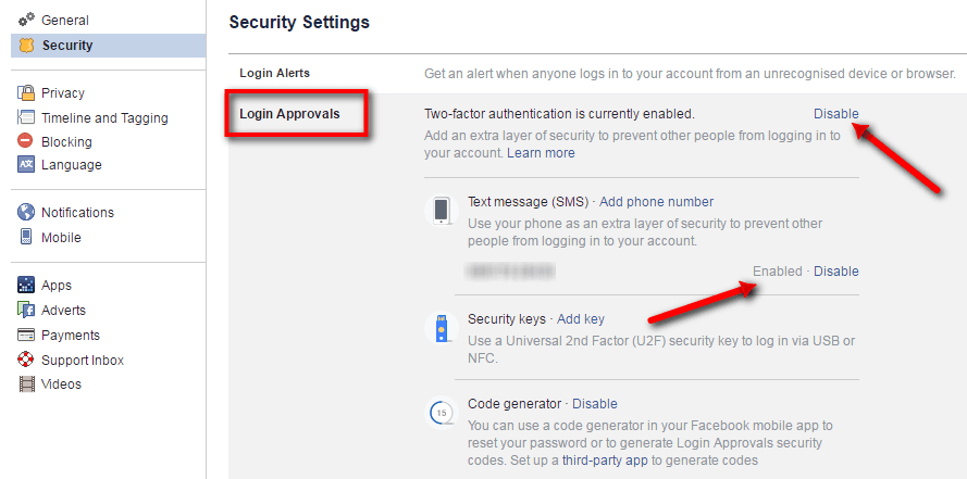 facebook login approvals