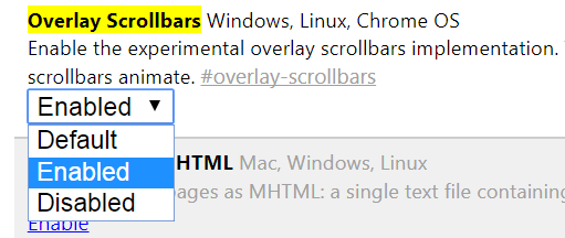 overlay scollbars enabled